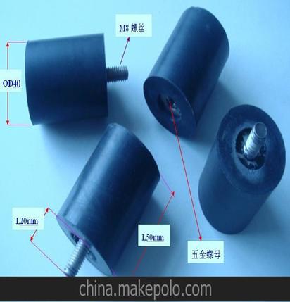 硅橡胶产品厂家直销工业带螺杆M10橡胶减震器 M10橡胶减震器